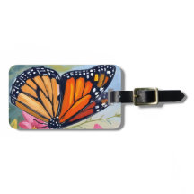 Monarch-Schmetterling Aquarell Blumen Garten