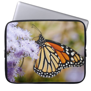 Monarch-Schmetterling Natur Blumen Laptop-Hülle Laptopschutzhülle