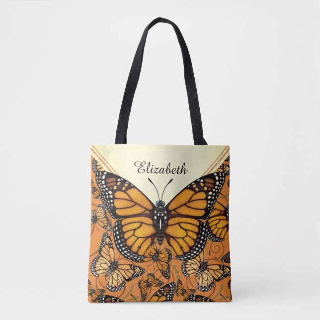 Monarch-Schmetterling personalisiert Tasche (Vorderseite)