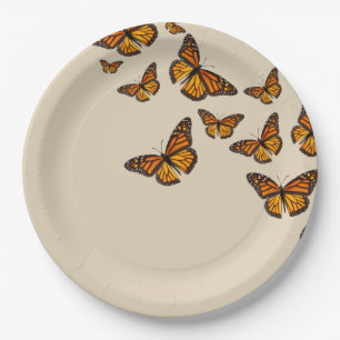 Monarch Schmetterling Picknick-Party Teller aus Pa