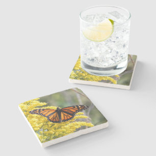 Monarch-Schmetterlings-Stein-Untersetzer Steinuntersetzer