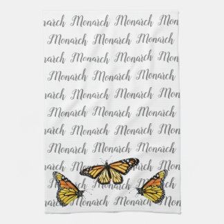 Monarch Script de serviettes de cuisine/papillons