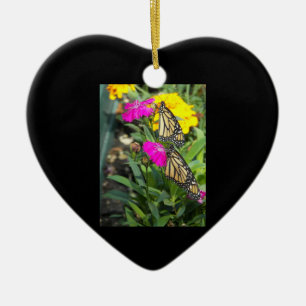 Monarch Twins #2-Herz-Ornament Keramikornament
