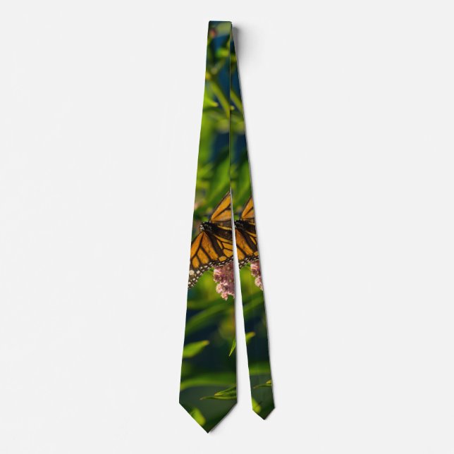 Monarch und Milkweed Neck Tie Krawatte (Vorderseite)