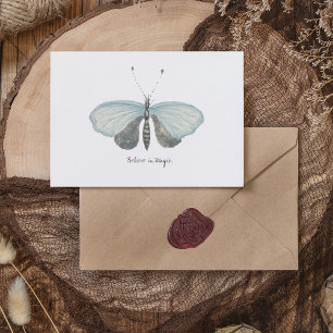 Monarch Vintage-Wasserfarbenschmetterling Postkarte