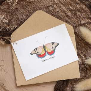 Monarch Vintage-Wasserfarbenschmetterling Postkarte