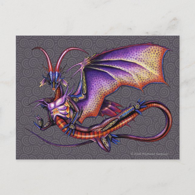 Monarchdrachenpostkarte Postkarte (Vorderseite)
