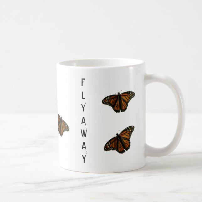 Monarchen fliegen weg kaffeetasse (Rechts)