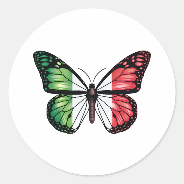 Monarchfahne Runder Aufkleber (Vorderseite)