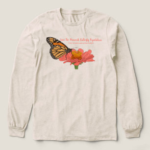 Monarchfalter auf einer Zinnia Tri-Blend Shirt