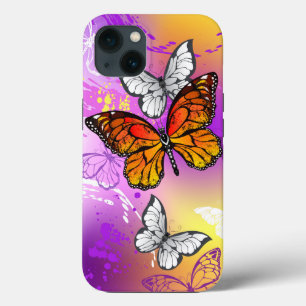 Monarchfalter auf violettem Hintergrund Case-Mate iPhone Hülle