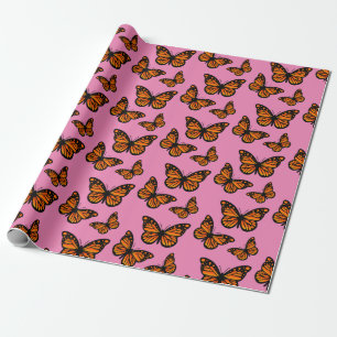 Monarchfalter-Design - Mattes Geschenkpapier