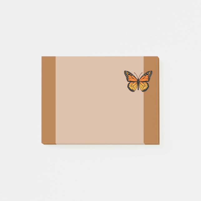Monarchfalter-Freude Post-it Klebezettel (Vorderseite)
