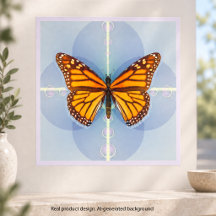 Monarchfalter Geometrische Digitalkunst
