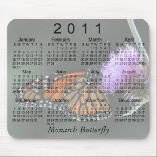 Monarchfalter-Kalender 2011 Mousepad