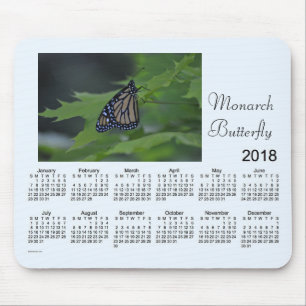 Monarchfalter-Kalender 2018 durch Janz Mousepad