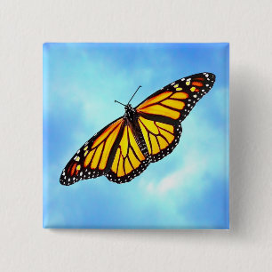 Monarchfalter-Knopf Button