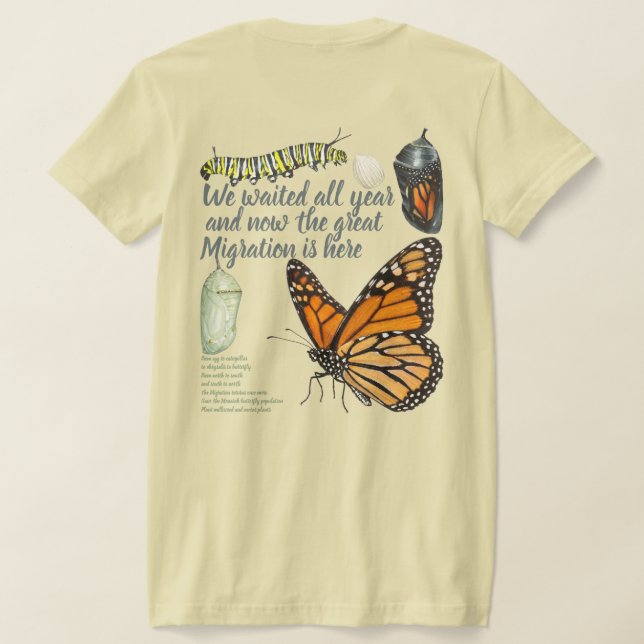 Monarchfalter T-Shirt (AblageHinten)