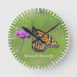 Monarchfalteruhr Runde Wanduhr