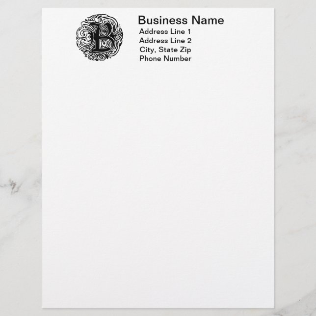 Monarchia "B" Letterhead (Vorderseite)