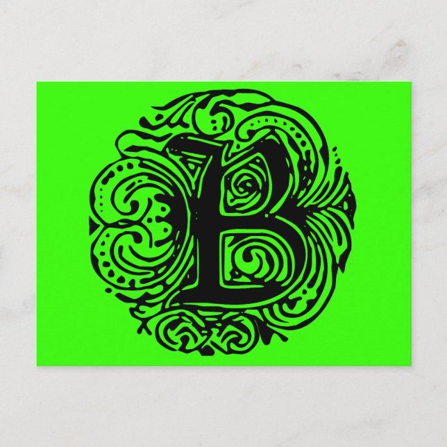 Monarchia Black "B" Postkarte (Vorderseite)