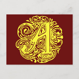 Monarchia Gelb "A" Postkarte