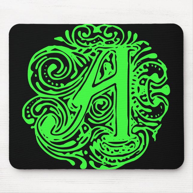 Monarchia Green "A" Mousepad (Vorne)
