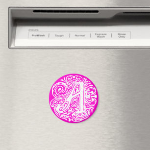 Monarchia White Letter "A" Magnet