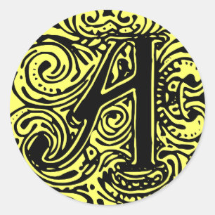 Monarchie "A" Runder Aufkleber