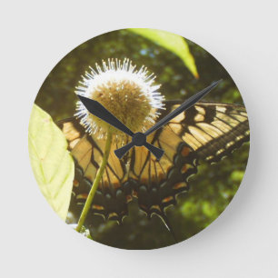 Monarchie-Blume Runde Wanduhr