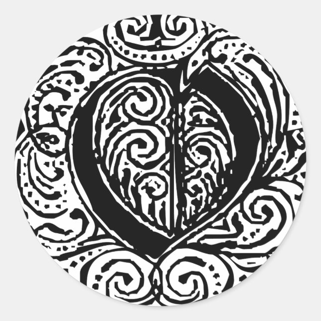 Monarchie "O" Runder Aufkleber (Vorderseite)