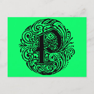 Monarchie "P" Postkarte