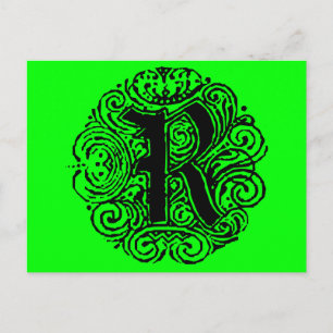 Monarchie "R" Postkarte