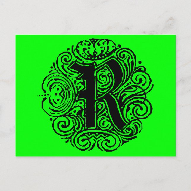 Monarchie "R" Postkarte (Vorderseite)