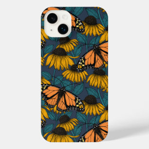 Monarchschmetterling auf gelben Konfektoren iPhone 14 Plus Hülle