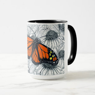 Monarchschmetterling auf Konfödermassen Tasse