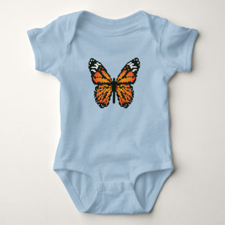 Monarchschmetterling aus Polygon Baby Strampler