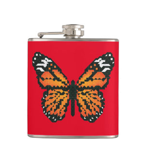 Monarchschmetterling aus Polygon Flachmann