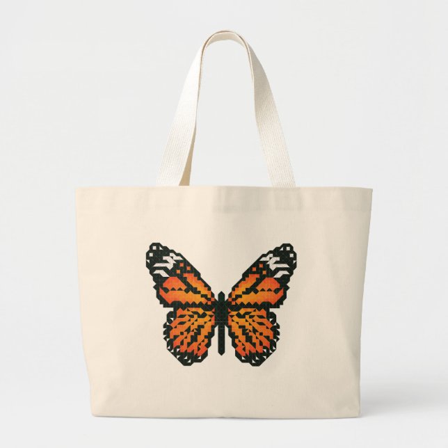 Monarchschmetterling aus Polygon Jumbo Stoffbeutel (Vorne)