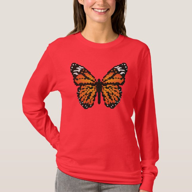 Monarchschmetterling aus Polygon T-Shirt (Vorderseite)