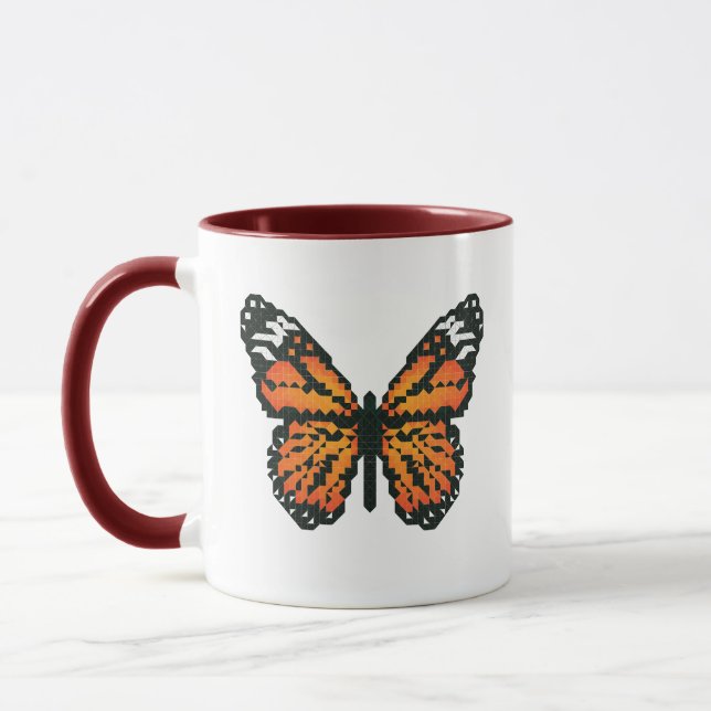 Monarchschmetterling aus Polygon Tasse (Links)
