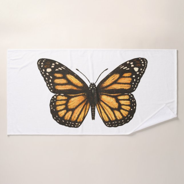 Monarchschmetterling Badhandtuch Set (Badehandtuch)