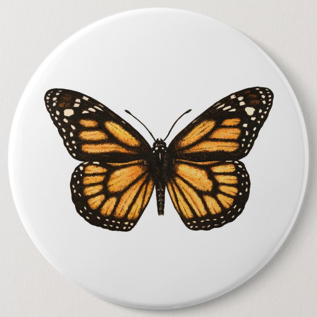 Monarchschmetterling Button (Vorderseite)
