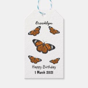 Monarchschmetterling-Cartoon Geschenkanhänger