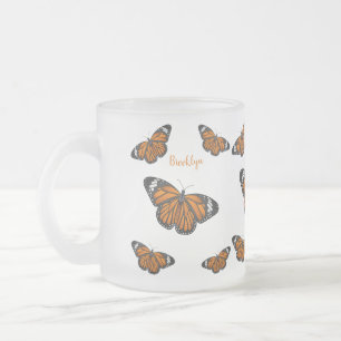 Monarchschmetterling-Cartoon Mattglastasse