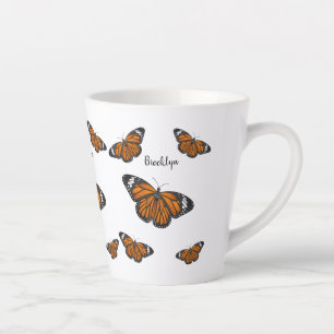 Monarchschmetterling-Cartoon Milchtasse
