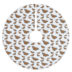 Monarchschmetterling-Cartoon Polyester Weihnachtsbaumdecke