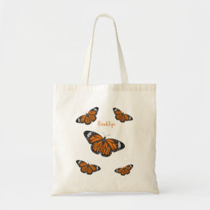 Monarchschmetterling-Cartoon Tragetasche