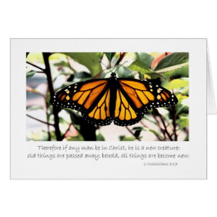 Monarchschmetterling, falls jemand in Christus ist