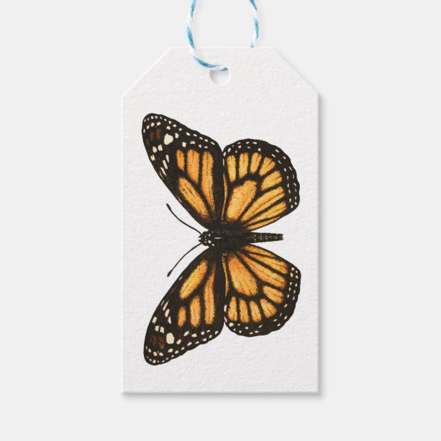Monarchschmetterling Geschenkanhänger (Vorderseite)